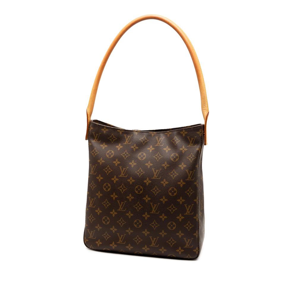 Louis Vuitton B Louis Vuitton Brown Monogram Canvas Fabric Monogram Looping GM France