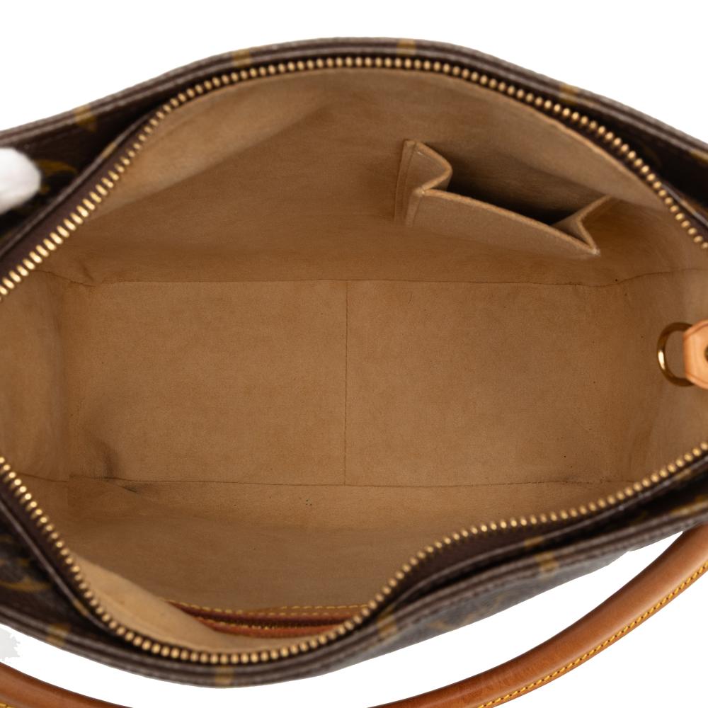 Louis Vuitton B Louis Vuitton Brown Monogram Canvas Fabric Monogram Looping GM France