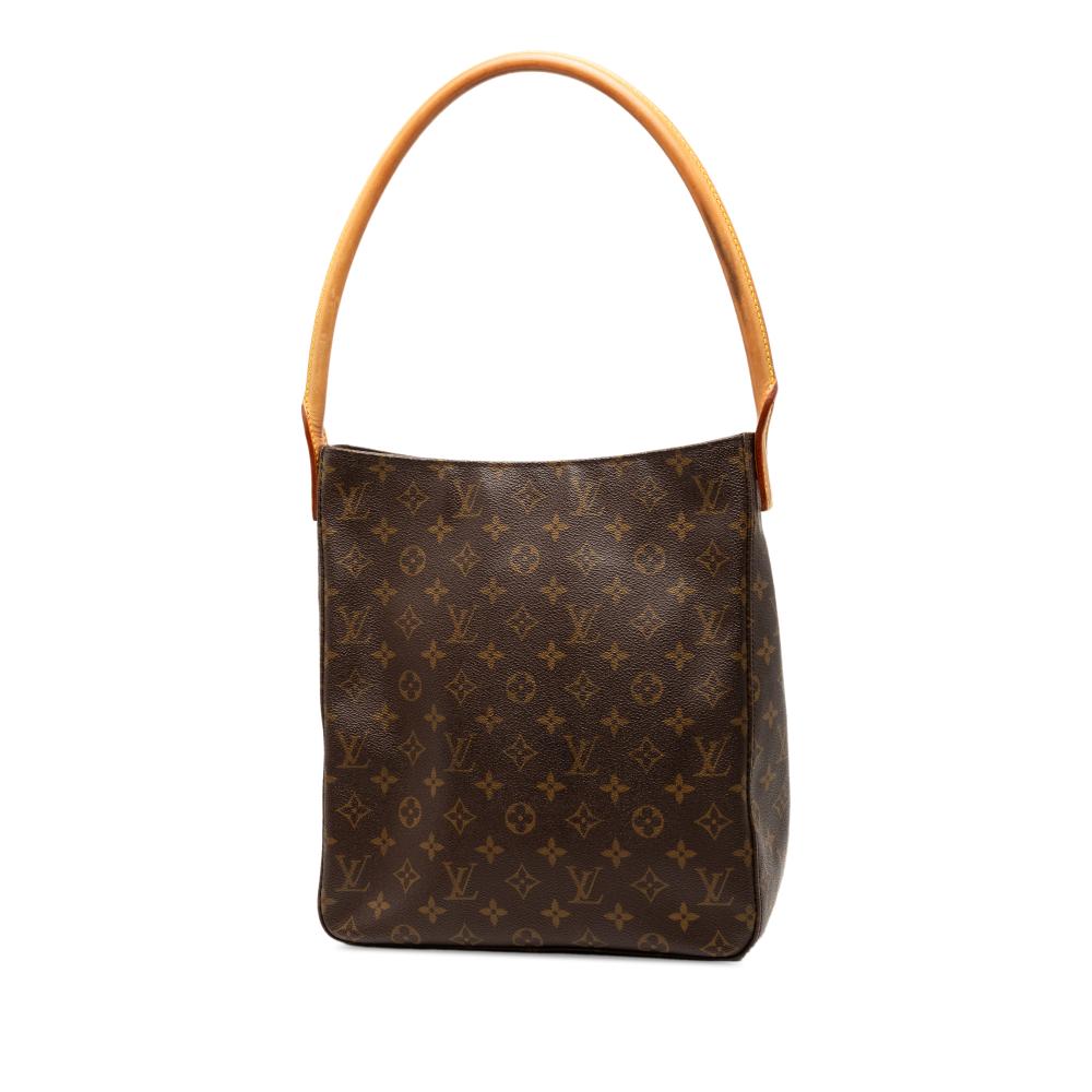 Louis Vuitton B Louis Vuitton Brown Monogram Canvas Fabric Monogram Looping GM France