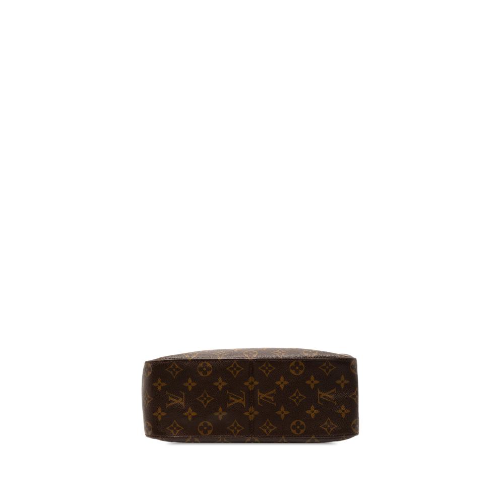 Louis Vuitton B Louis Vuitton Brown Monogram Canvas Fabric Monogram Looping GM France