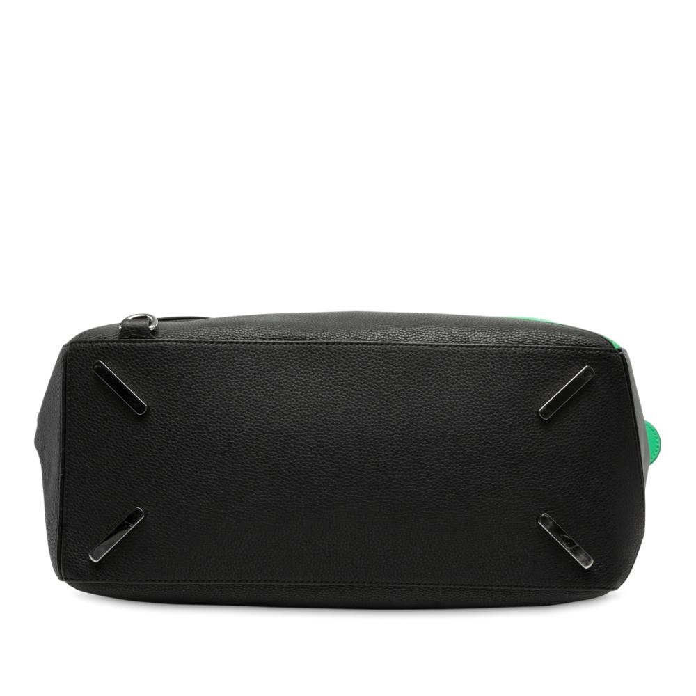 Loewe AB LOEWE Black Calf Leather Large Multicolor skin Puzzle Satchel Spain