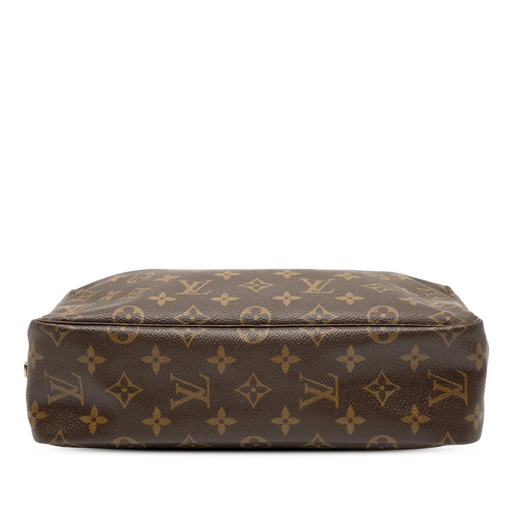 Louis Vuitton AB Louis Vuitton Brown Monogram Canvas Fabric Monogram Trousse Toilette 28 France