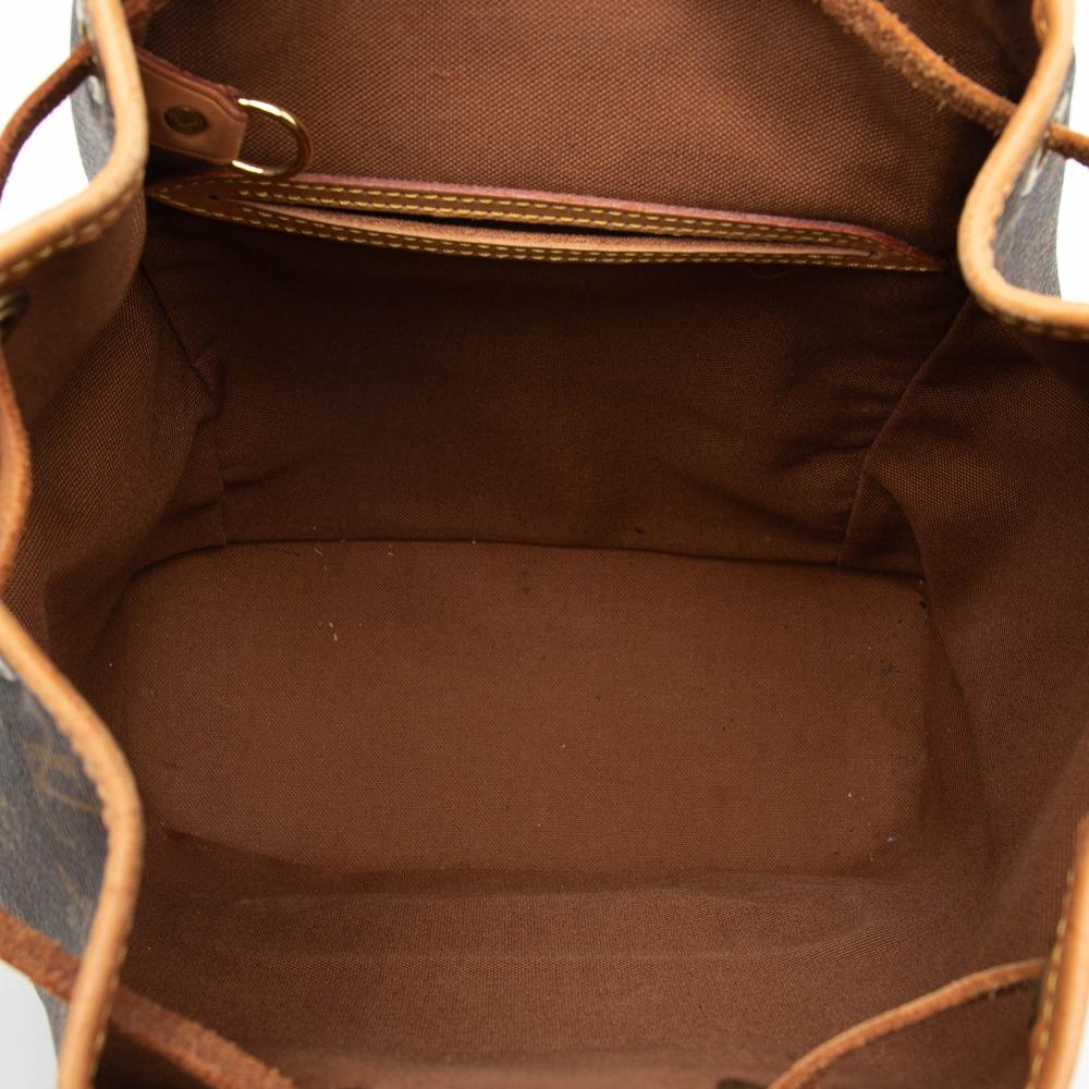 Louis Vuitton B Louis Vuitton Brown Monogram Canvas Fabric Monogram Montsouris MM France
