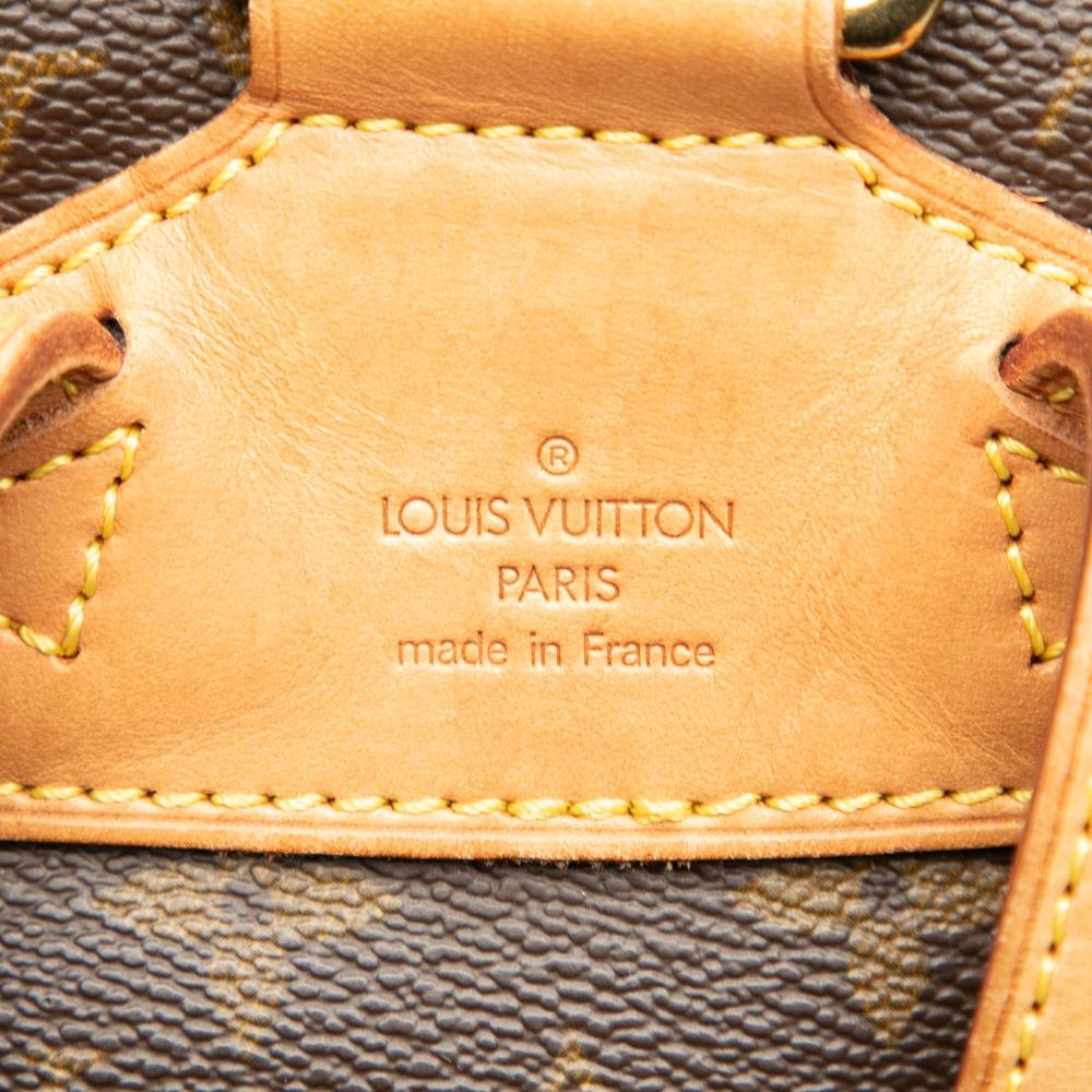 Louis Vuitton B Louis Vuitton Brown Monogram Canvas Fabric Monogram Montsouris MM France