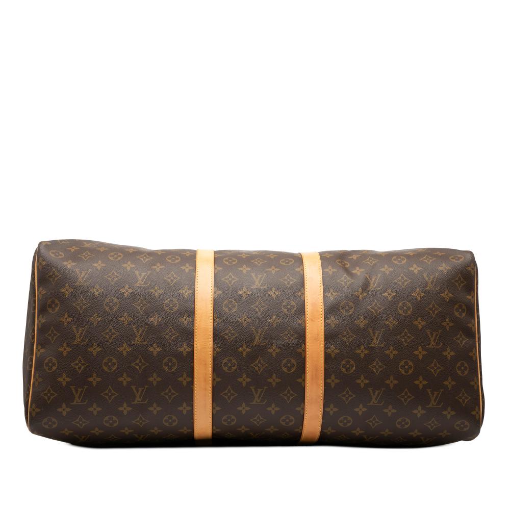 Louis Vuitton B Louis Vuitton Brown Monogram Canvas Fabric Monogram Keepall 60 France