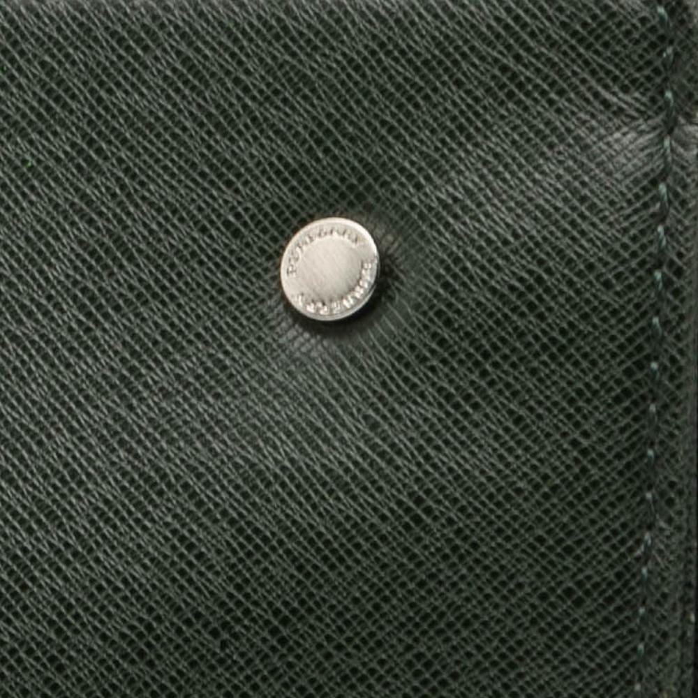 Burberry B Burberry Green Dark Green Calf Leather Clutch United Kingdom