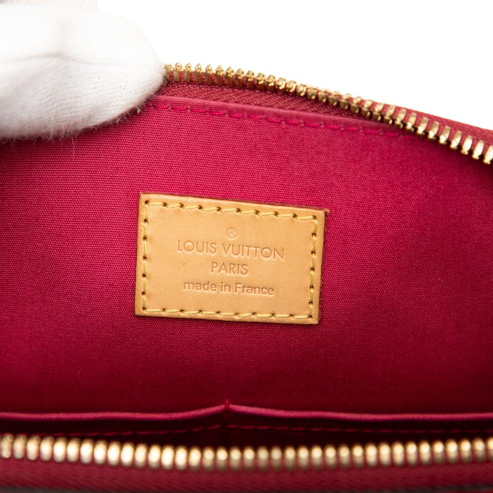 Louis Vuitton B Louis Vuitton Red Vernis Leather Leather Monogram Vernis Alma PM France