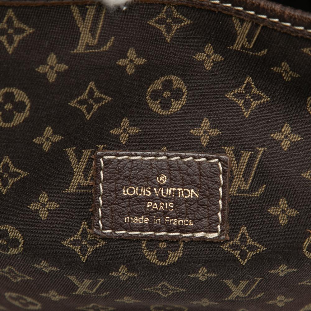 Louis Vuitton B Louis Vuitton Brown Dark Brown Canvas Fabric Monogram Mini Lin Saumur 30 France