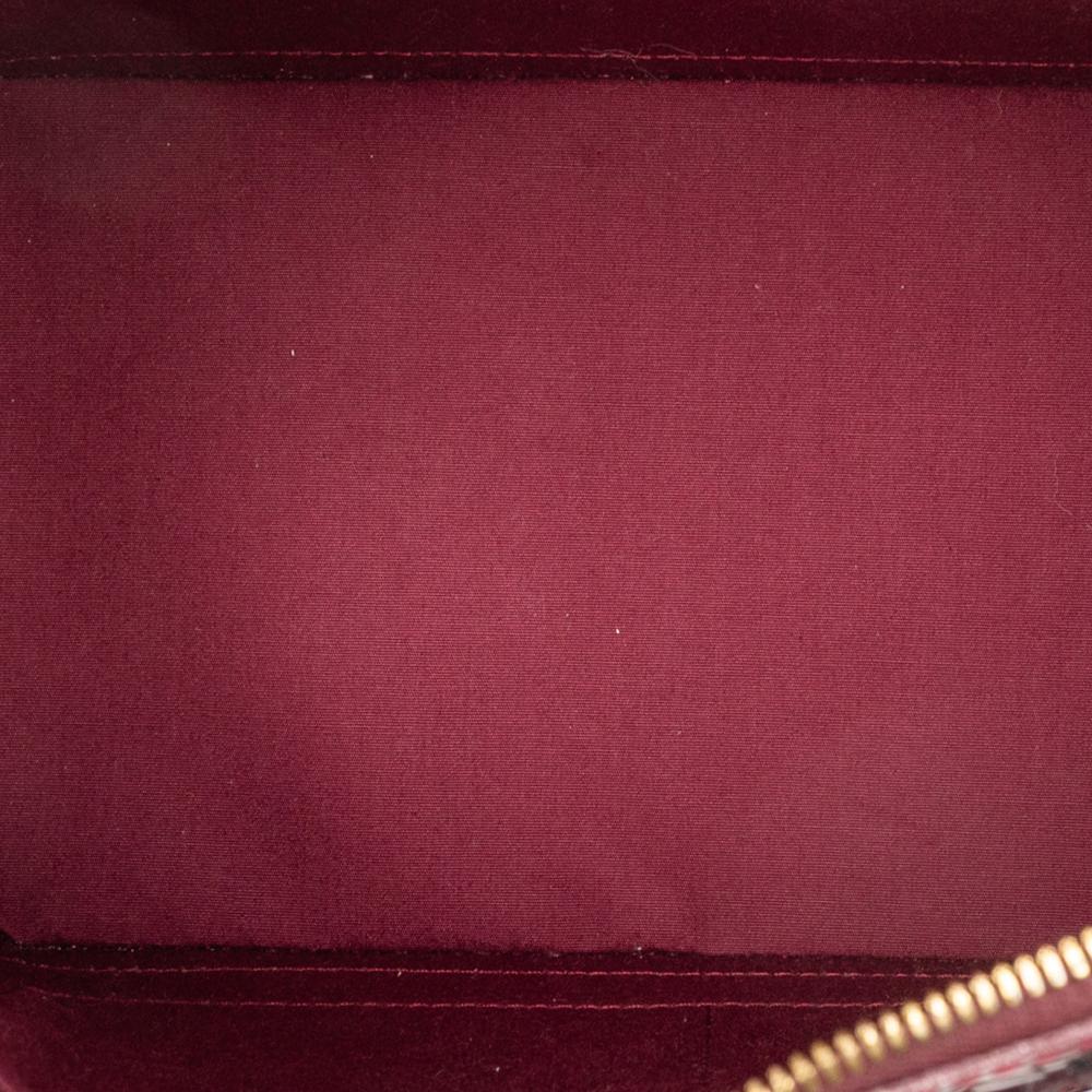 Louis Vuitton B Louis Vuitton Red Burgundy Vernis Leather Leather Monogram Vernis Alma PM France