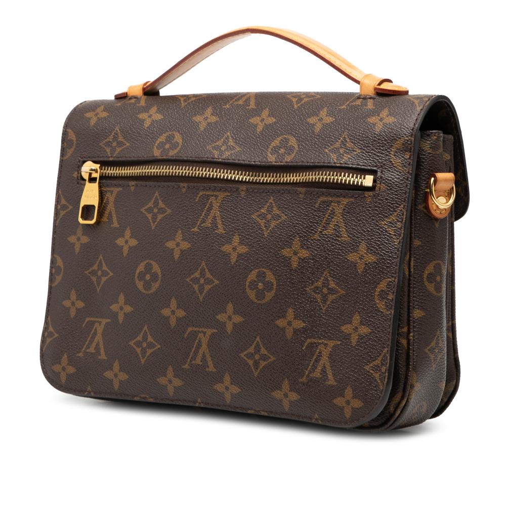 Louis Vuitton B Louis Vuitton Brown Monogram Canvas Fabric Monogram Pochette Metis France