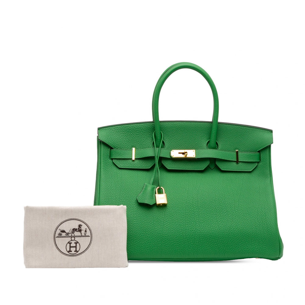 Hermès Birkin 35 Togo Leather Top-handle Bag Bambou