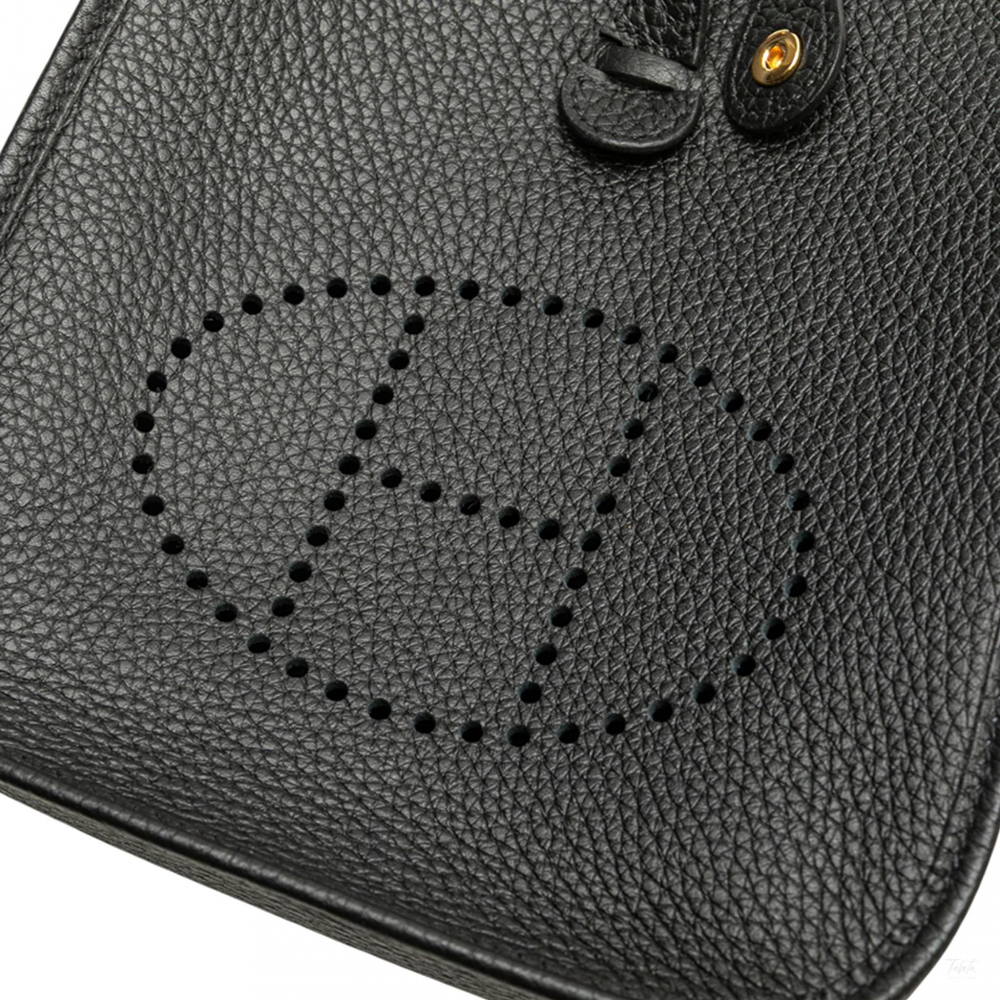 Hermès Evelyne 16 TPM Taurillon Clemence Leather Amazone Hobo Crossbody Noir