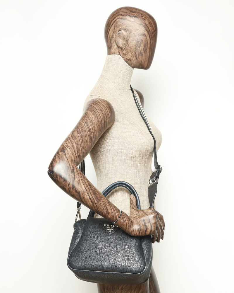 Prada Medium Vitello Daino Soft Zippered Bag