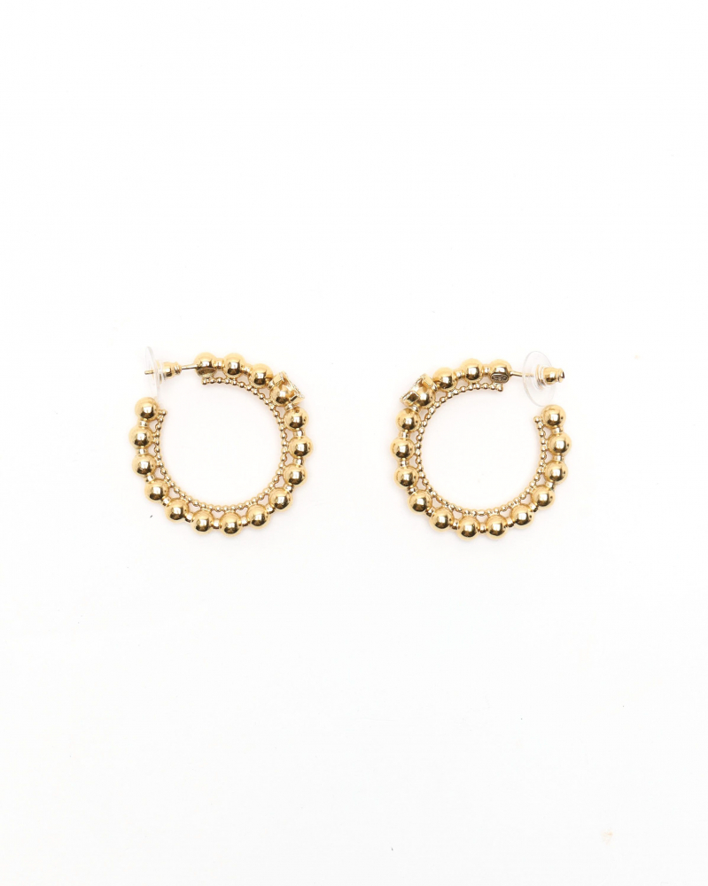Chanel CC Hoop Earrings
