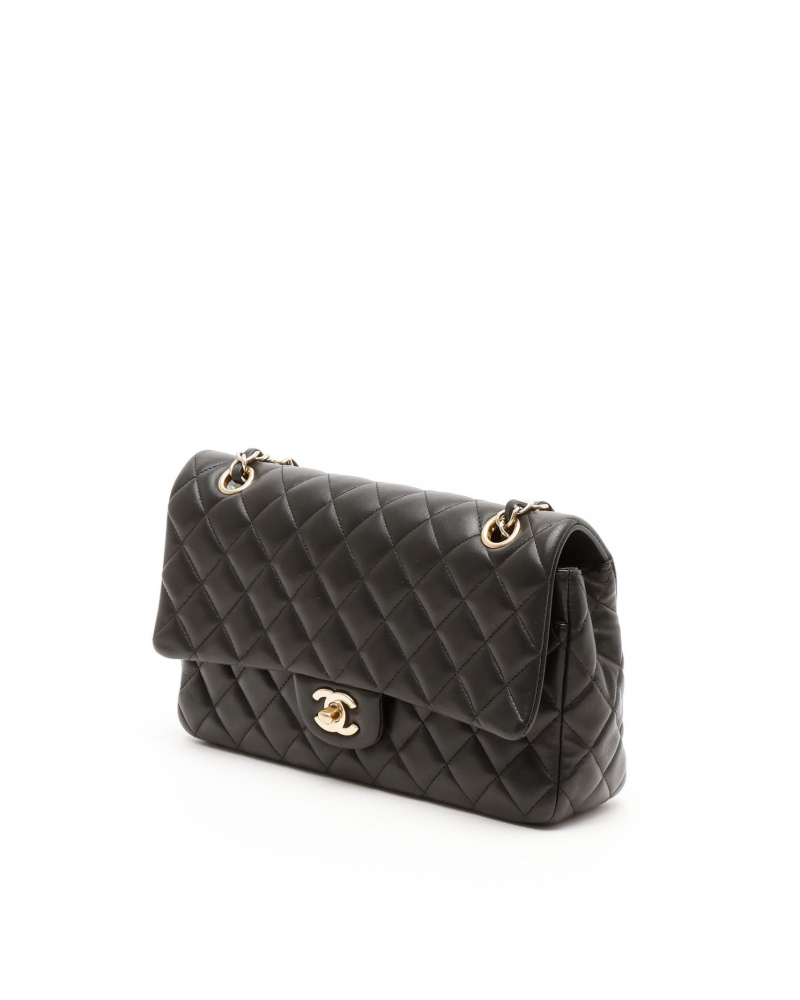 Chanel Classic Medium Valentines Heart Charm Single Flap Bag