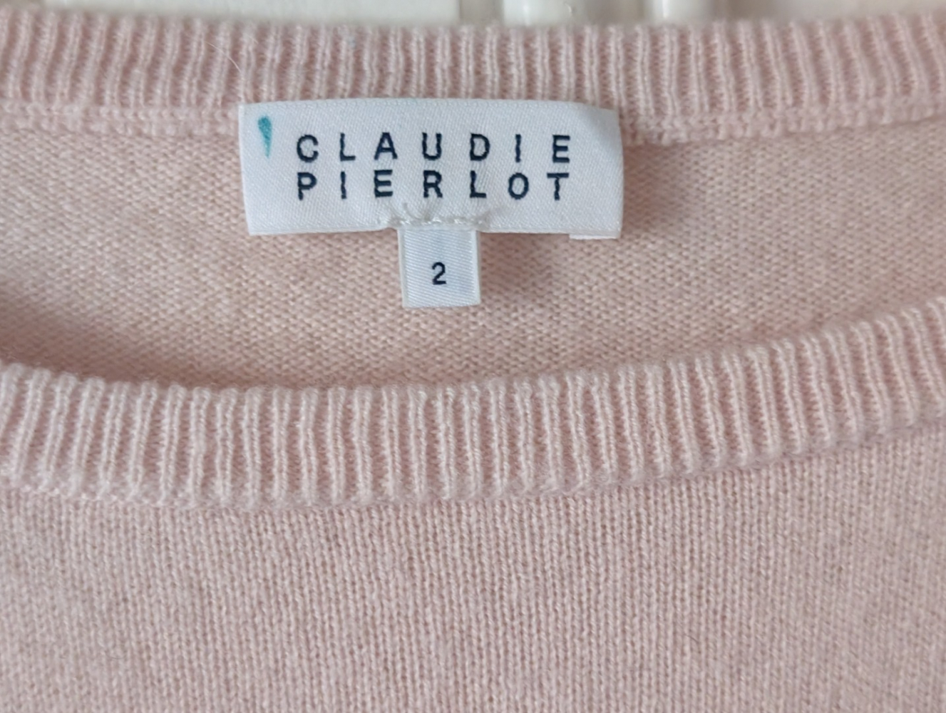 Claudie Pierlot : Pull rose poudré doux et féminin M