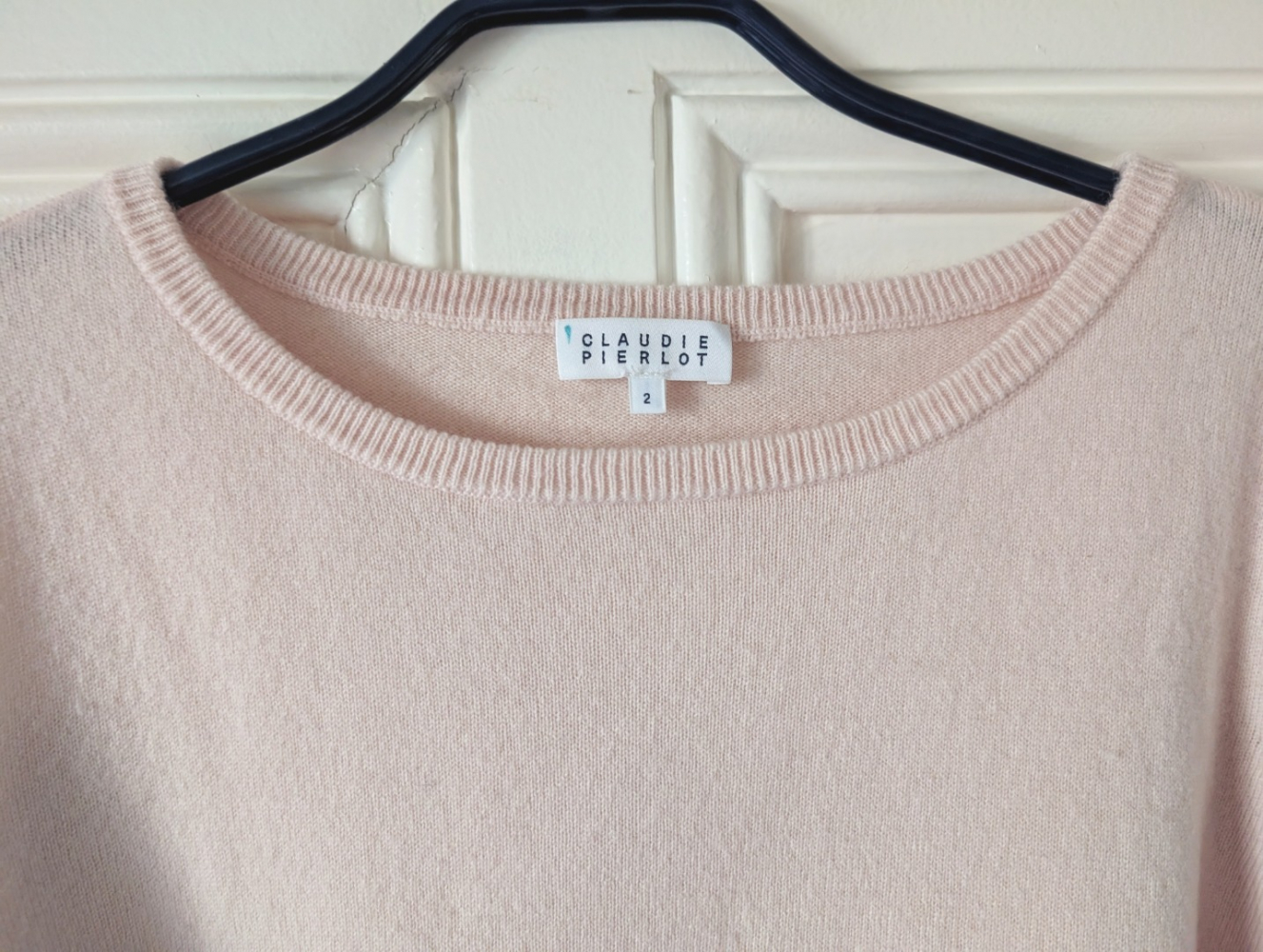 Claudie Pierlot : Pull rose poudré doux et féminin M