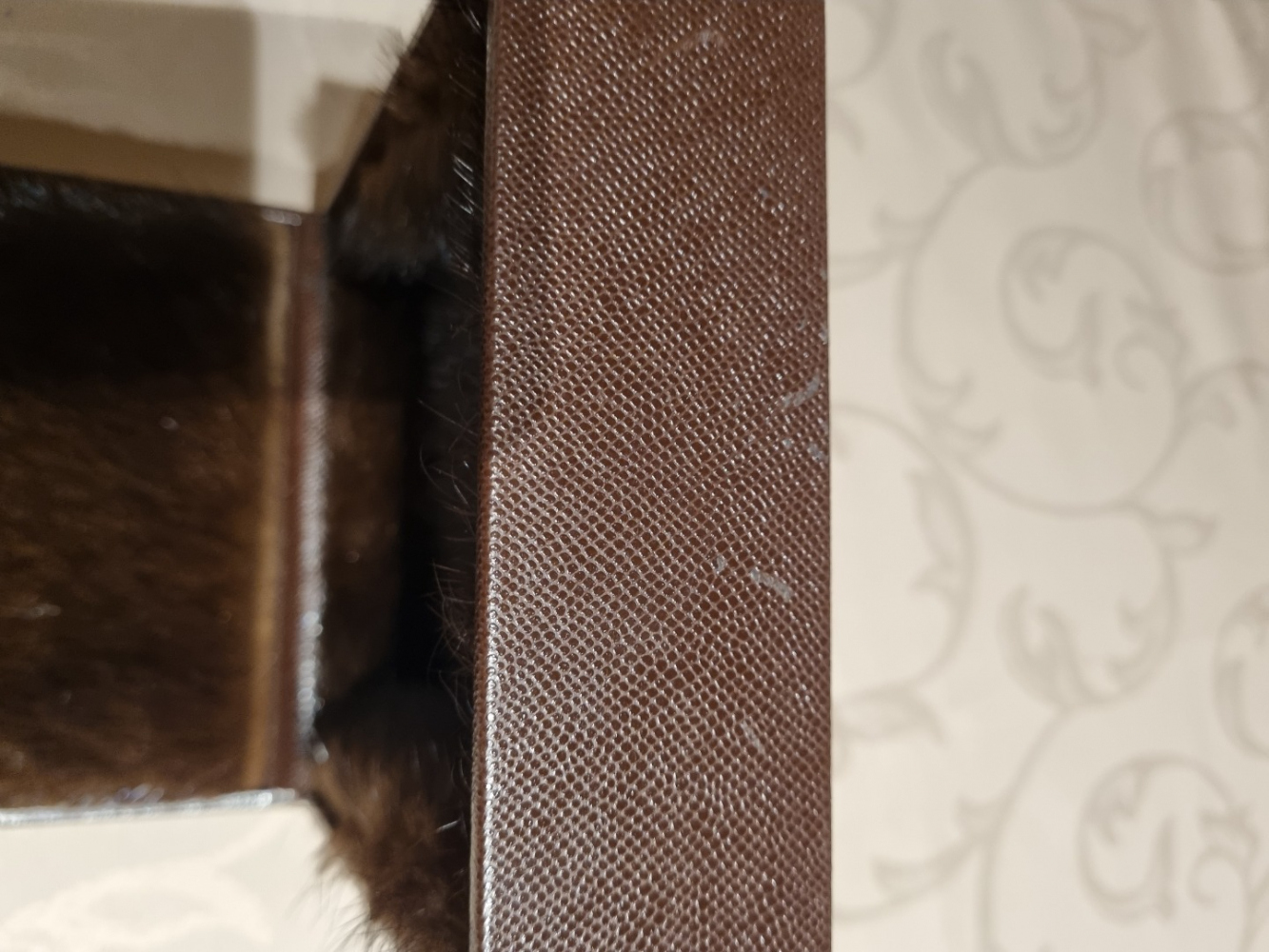 Boucheron Boîte à bijoux en cuir et vison