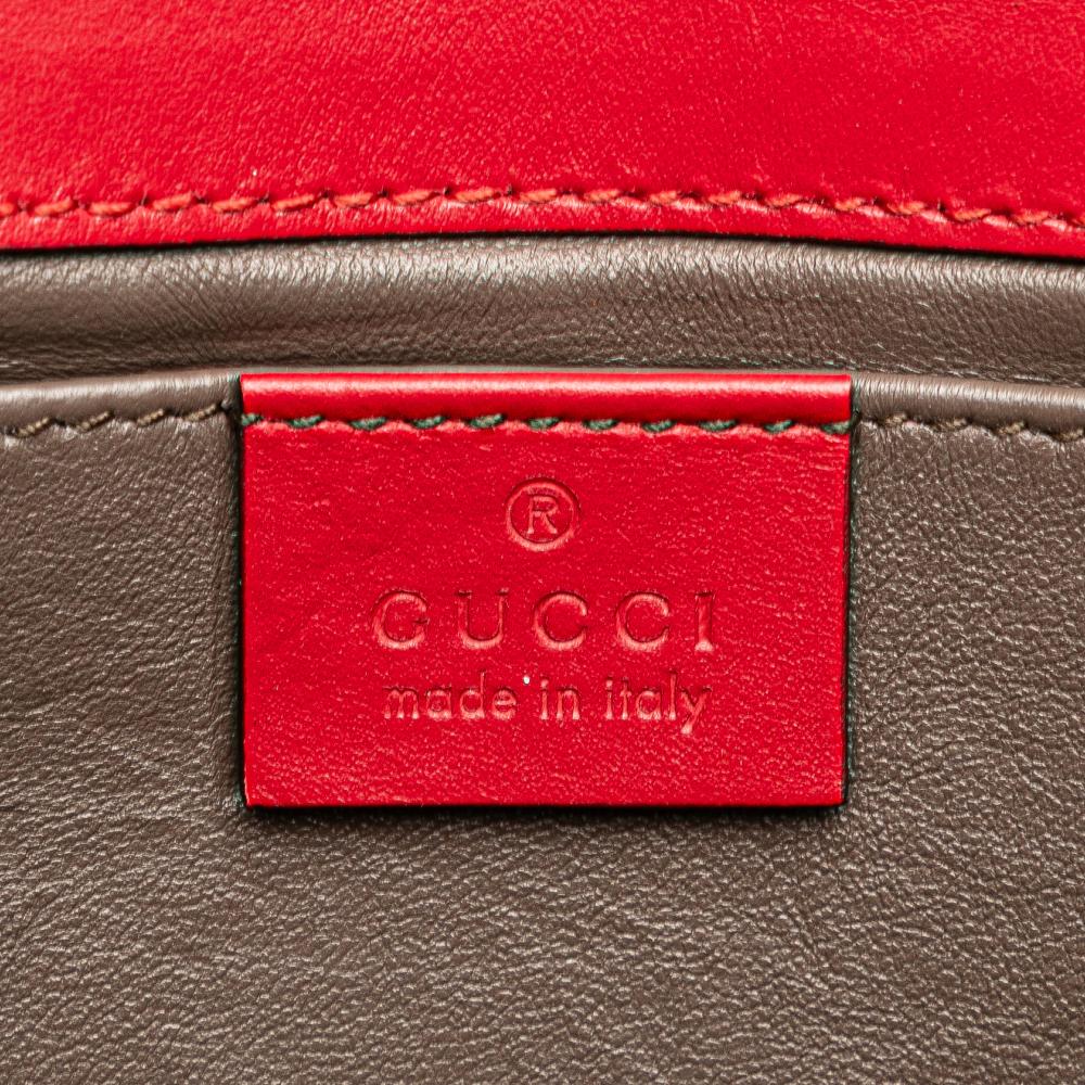 Gucci B Gucci Red Calf Leather Small Zumi Satchel Italy