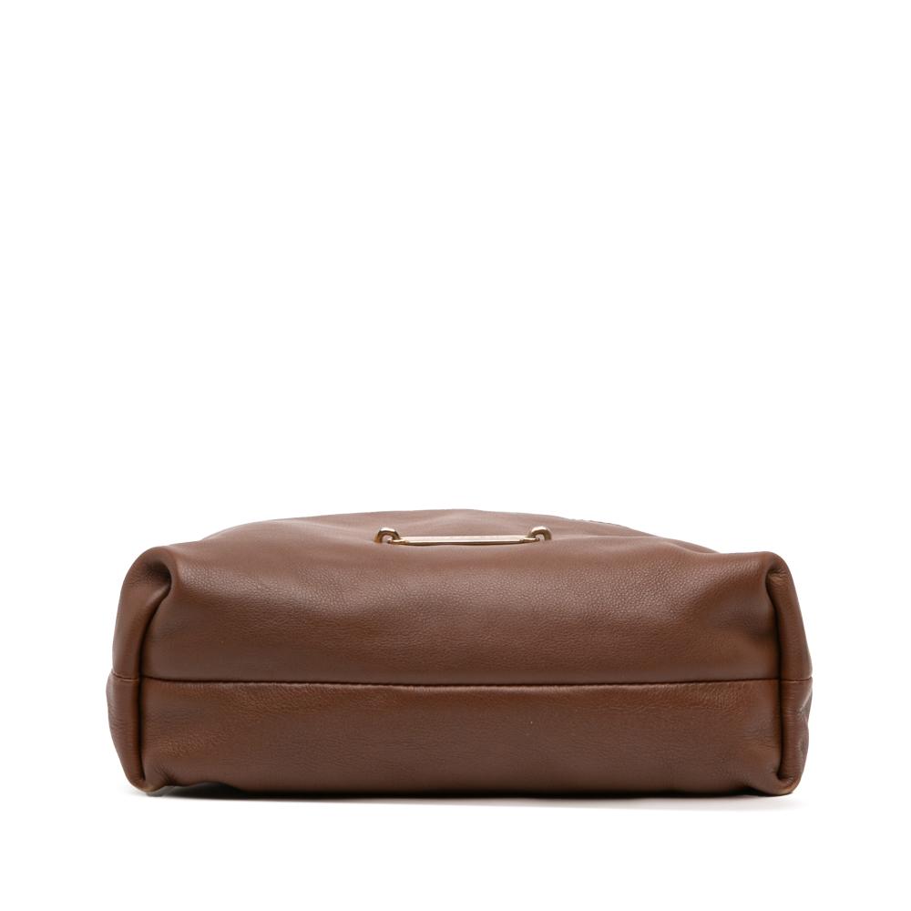 Burberry B Burberry Brown Calf Leather House Check Canvas and skin Little Crush Crossbody Italy