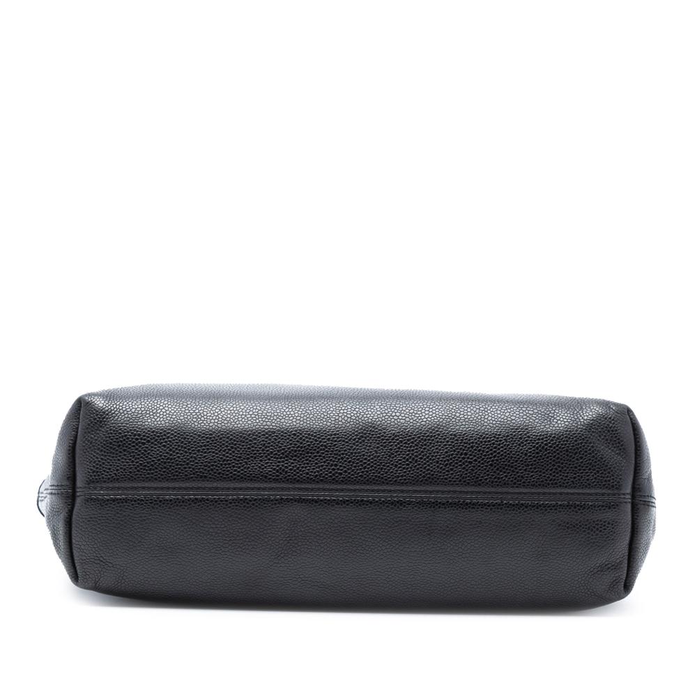 Chanel B Chanel Black Caviar Leather Leather CC Caviar Open Tote Italy