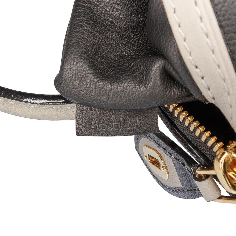 Louis Vuitton AB Louis Vuitton Gray with Black Calf Leather Cuir Obsession Lockit BB France