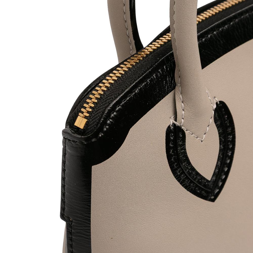 Louis Vuitton AB Louis Vuitton Gray with Black Calf Leather Cuir Obsession Lockit BB France