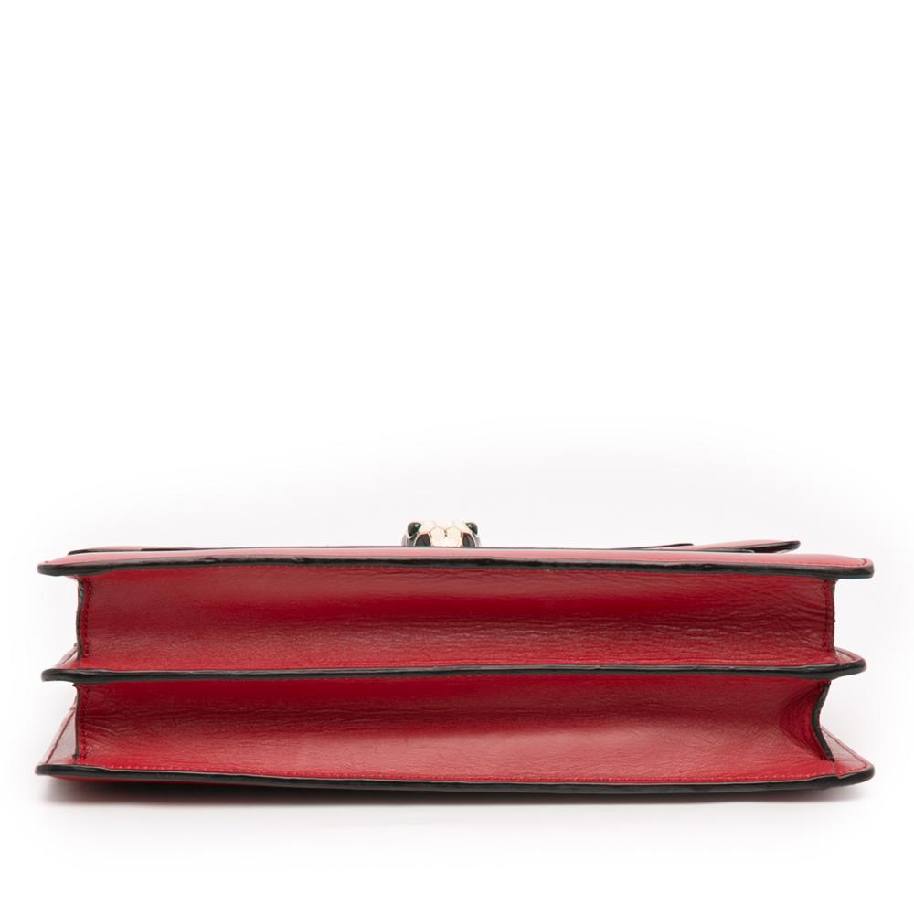 Bvlgari B Bvlgari Red Calf Leather Medium skin Serpenti Forever Shoulder Bag Italy