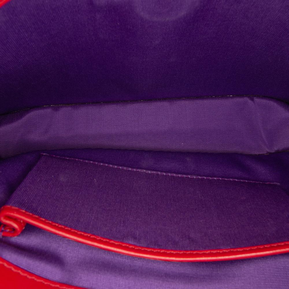 Bvlgari B Bvlgari Red Calf Leather Medium skin Serpenti Forever Shoulder Bag Italy