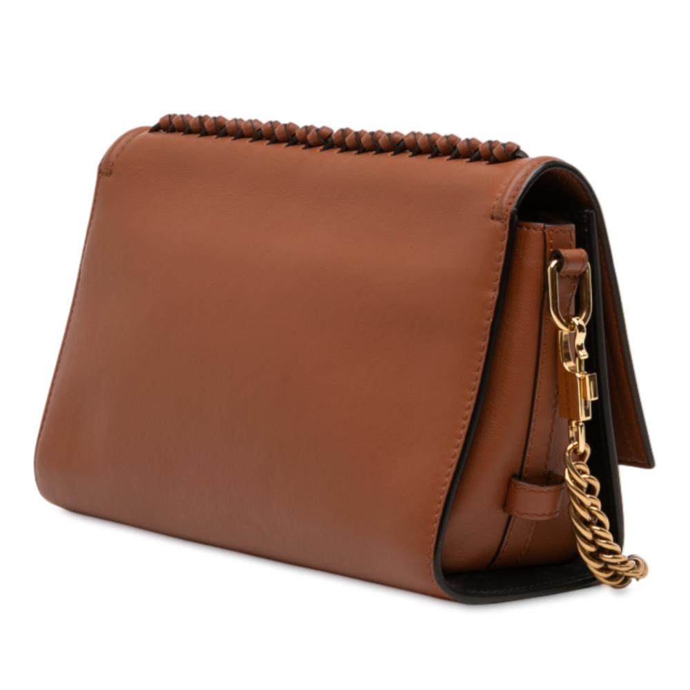 Alexander McQueen AB Alexander McQueen Brown Calf Leather Medium The Story Shoulder Bag Italy