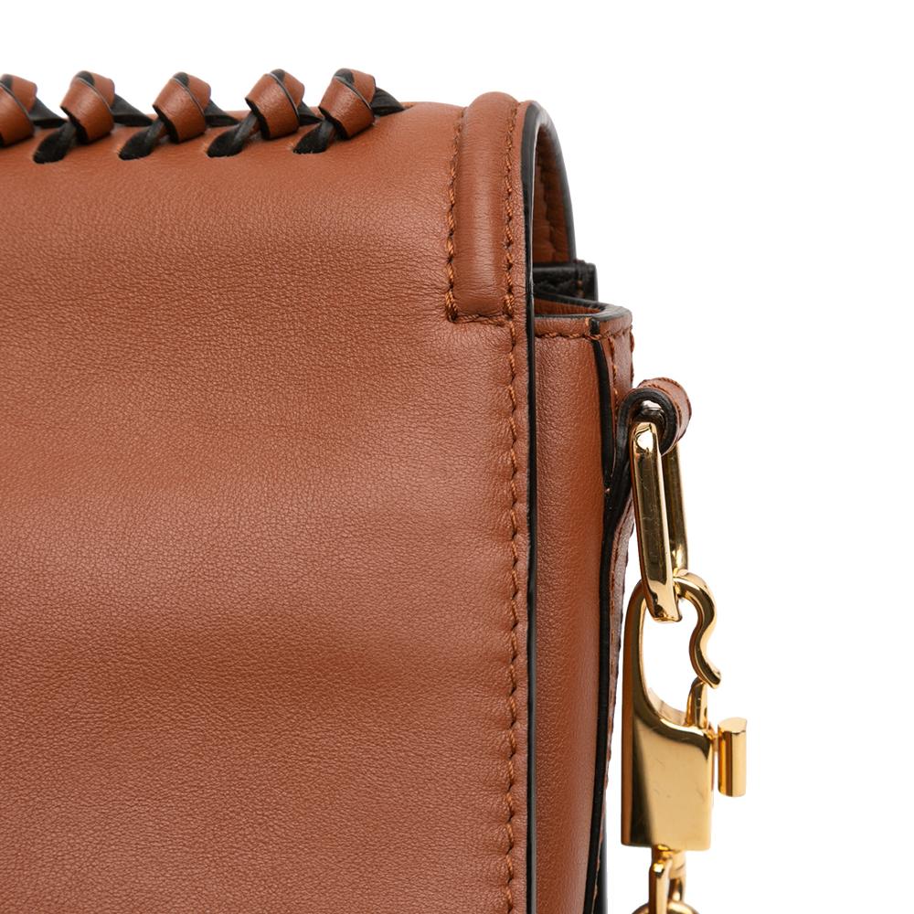 Alexander McQueen AB Alexander McQueen Brown Calf Leather Medium The Story Shoulder Bag Italy