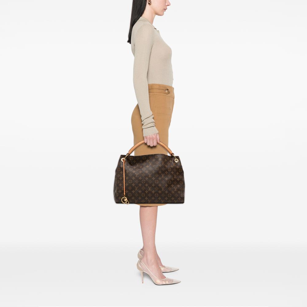 Louis Vuitton B Louis Vuitton Brown Monogram Canvas Fabric Monogram Artsy MM France