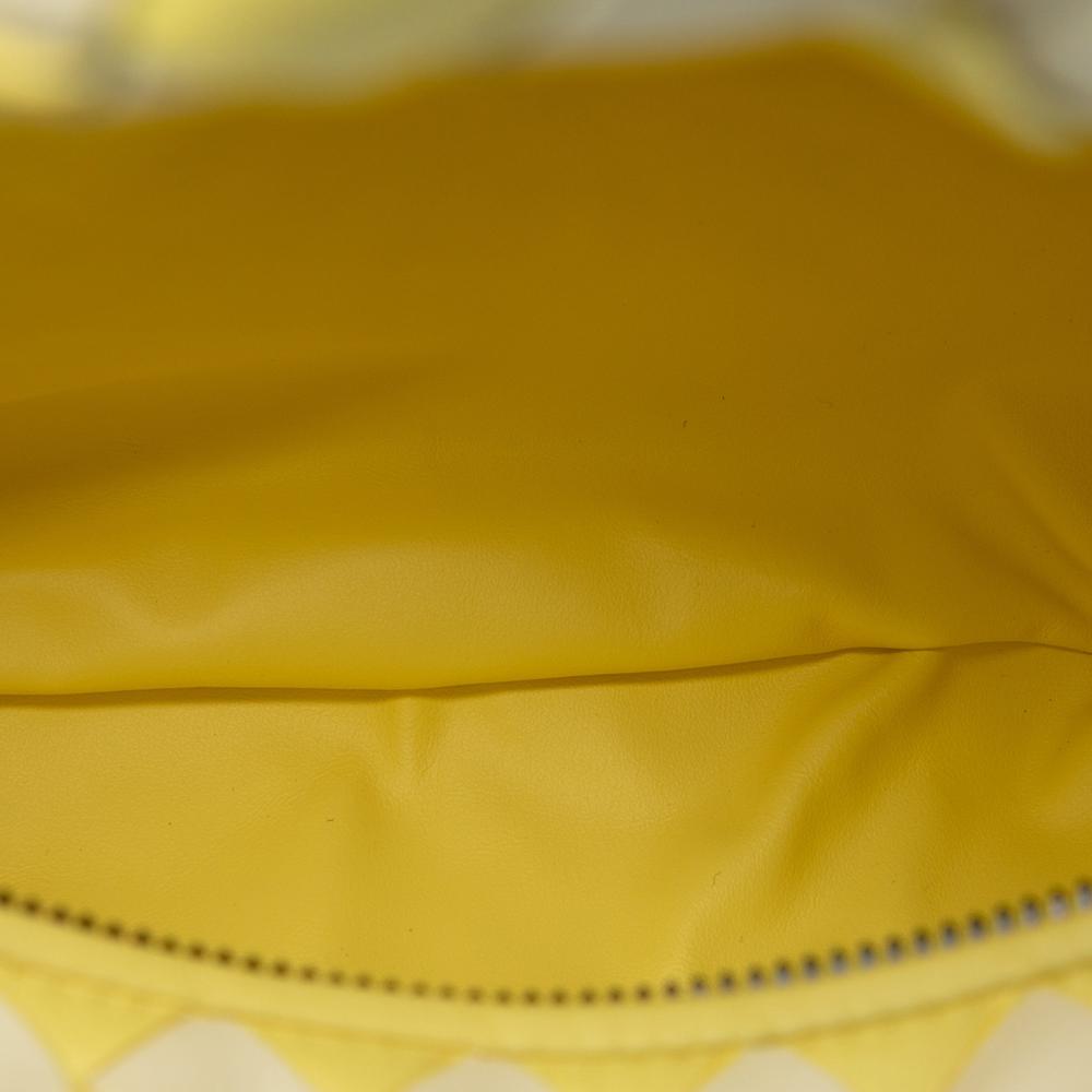 Bottega Veneta AB Bottega Veneta Yellow Nappa Leather Leather Teen Bicolor Nappa Intrecciato Dragon Jodie Italy