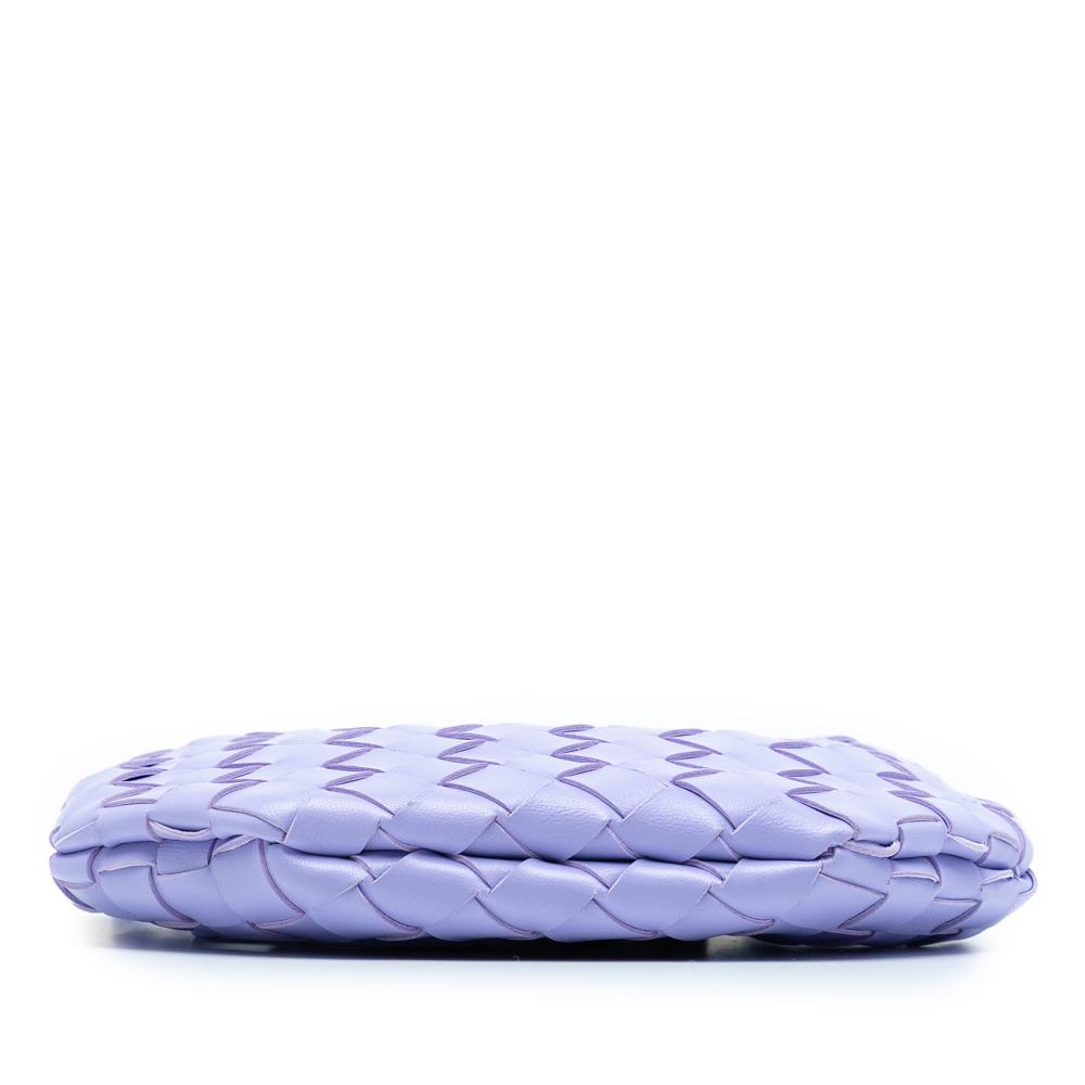 Bottega Veneta Purple Baby Lambskin Intrecciato Sardine Bag Italy