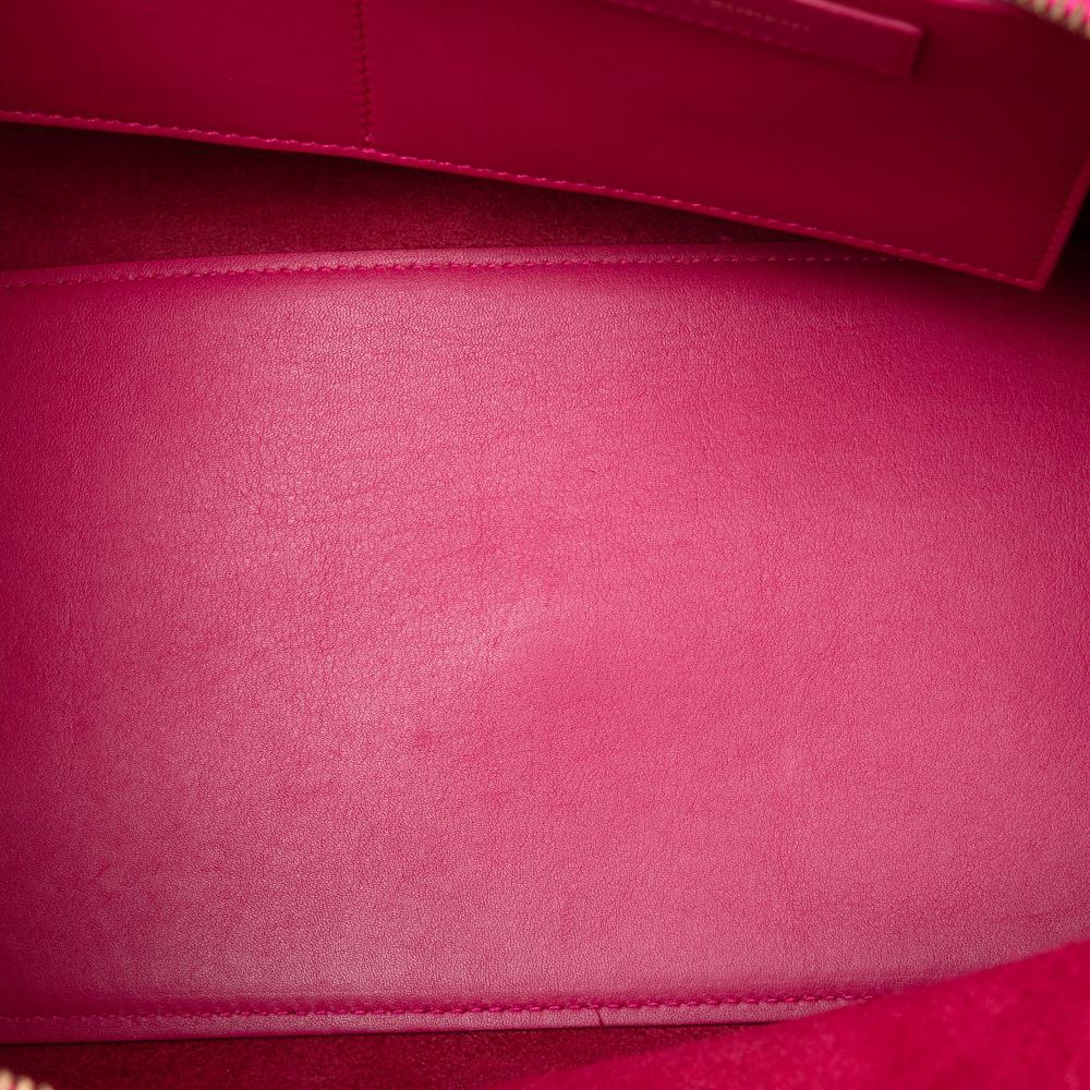 Saint Laurent B Saint Laurent Pink Hot Pink Calf Leather Small skin Cabas Chyc Satchel Italy