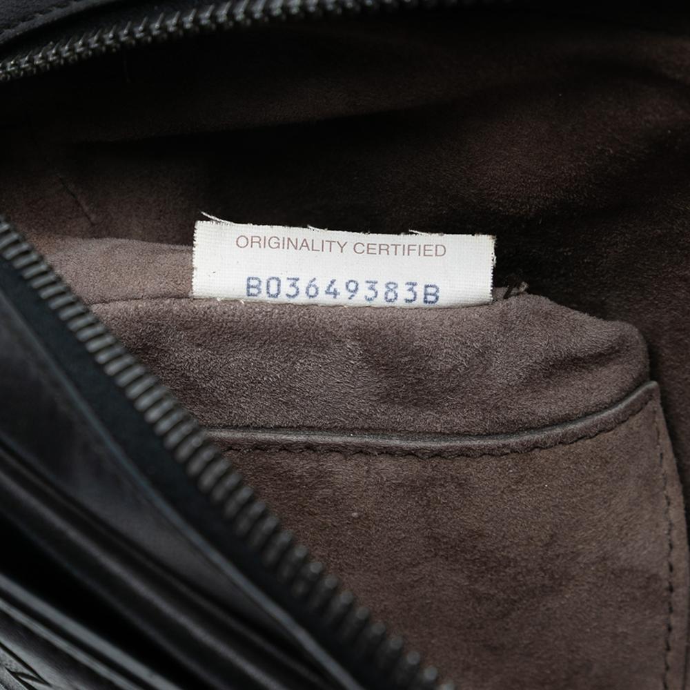 Bottega Veneta B Bottega Veneta Black Nappa Leather Leather Nappa Intrecciato Belt Flap Camera Bag Italy