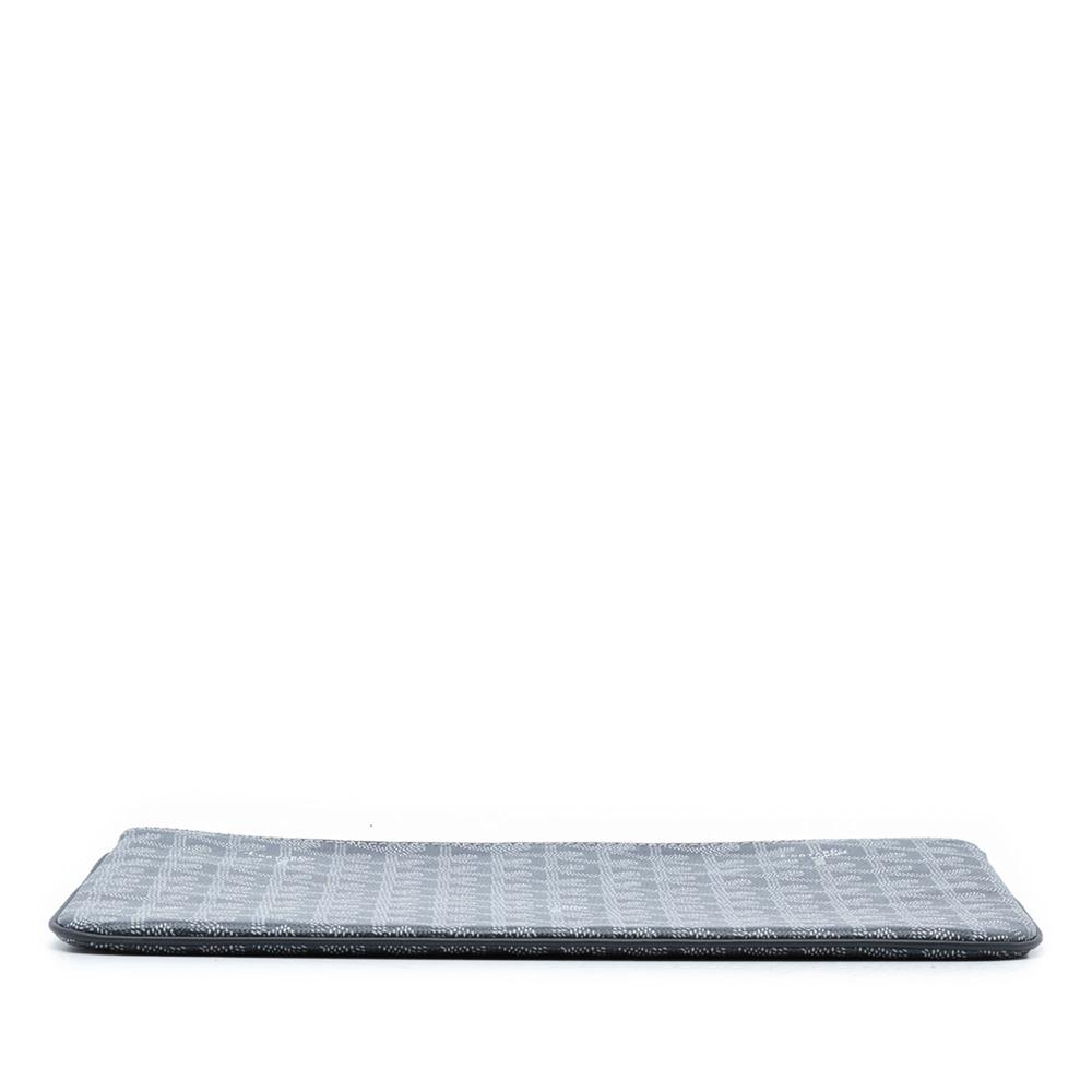 Goyard AB Goyard Gray Coated Canvas Fabric Goyardine Senat MM France