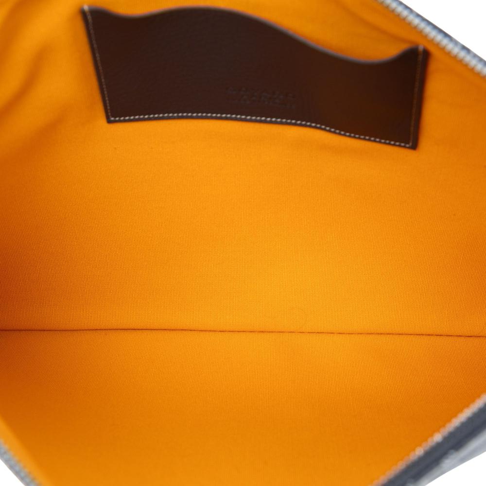 Goyard AB Goyard Gray Coated Canvas Fabric Goyardine Senat MM France