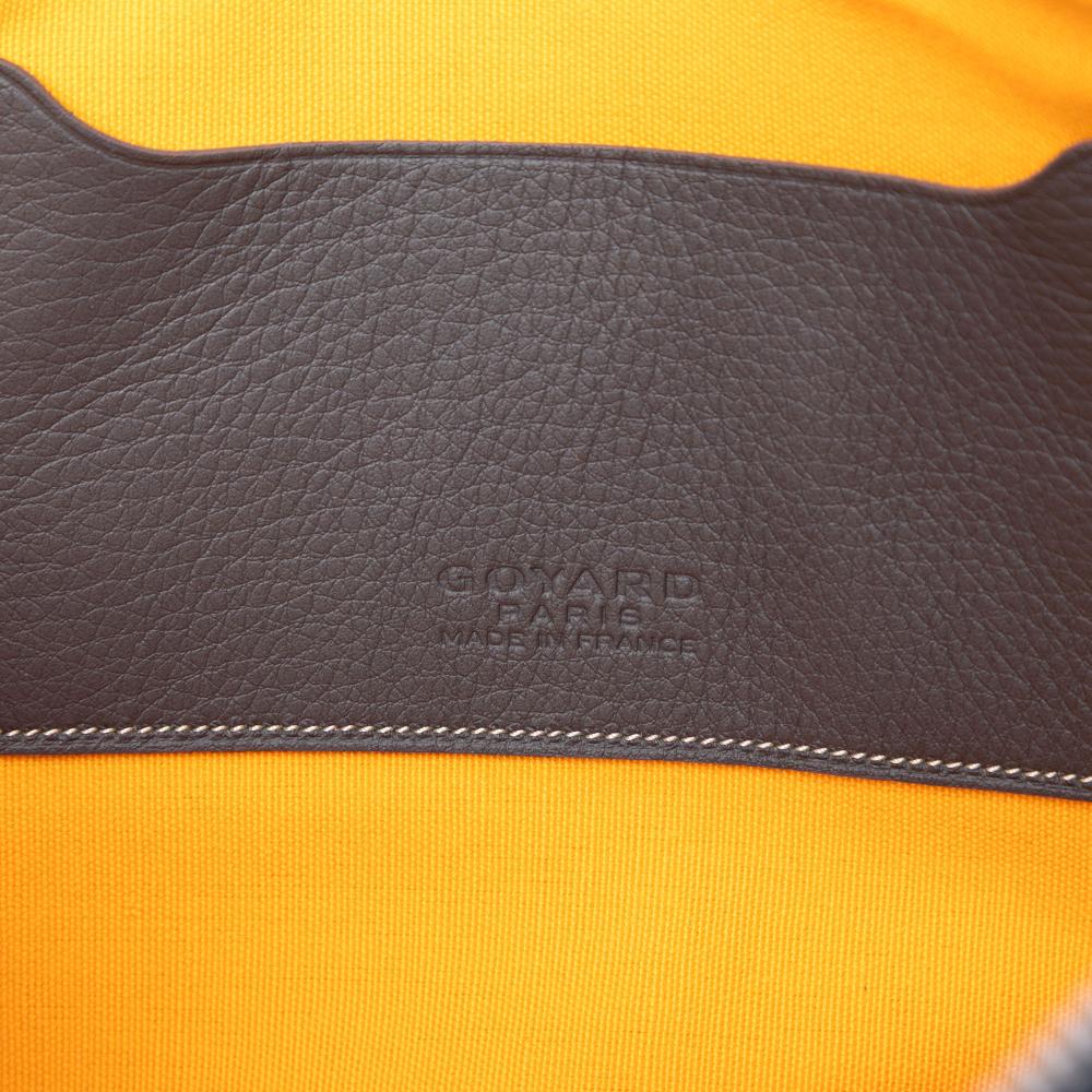 Goyard AB Goyard Gray Coated Canvas Fabric Goyardine Senat MM France