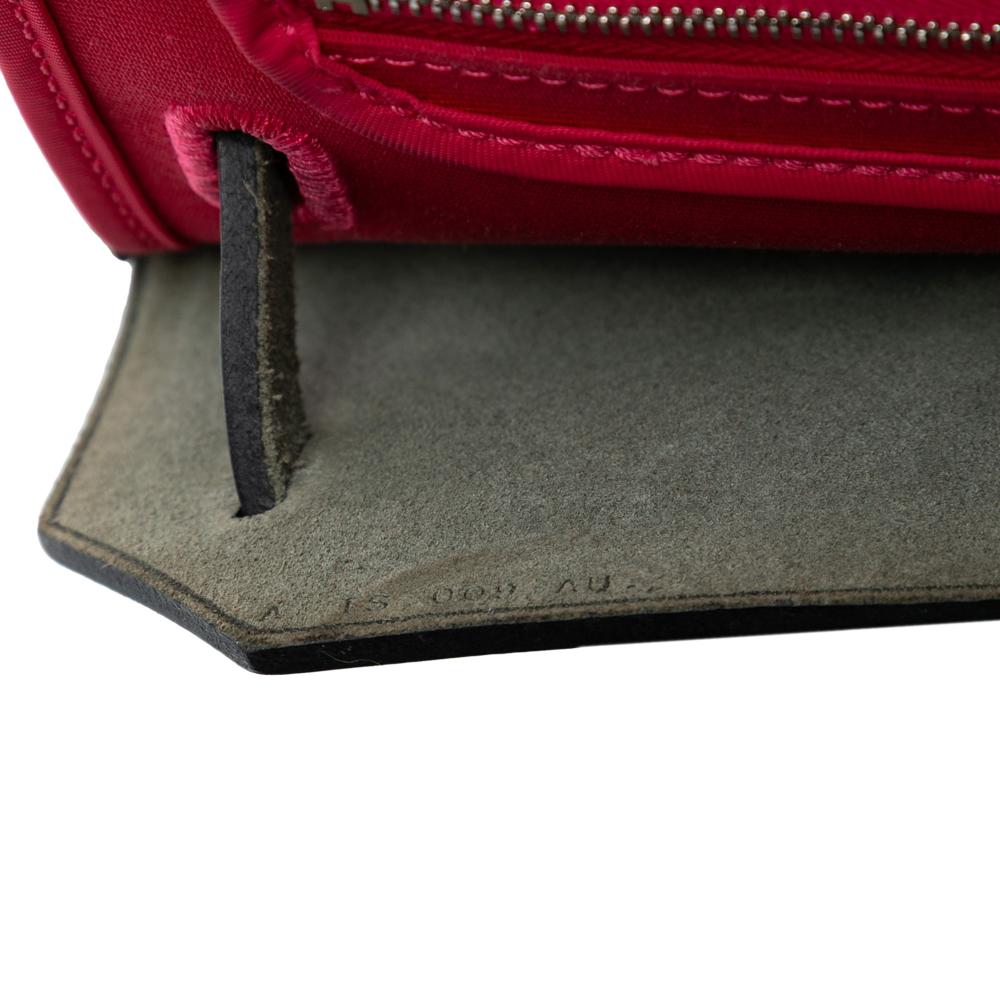 Hermès B Hermès Pink Strawberry with Black Canvas Fabric Toile Herbag Zip 31 France