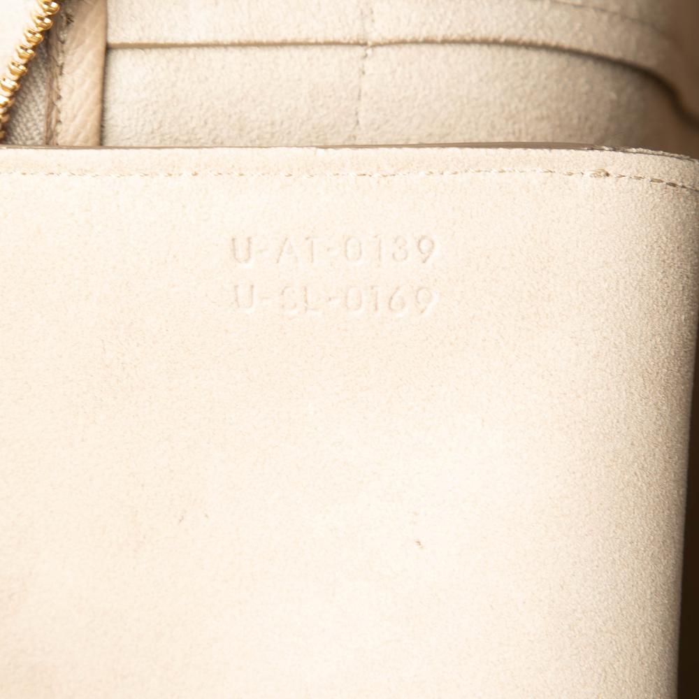 Celine B Celine Brown Beige Calf Leather Mini Grained skin Belt Satchel Italy