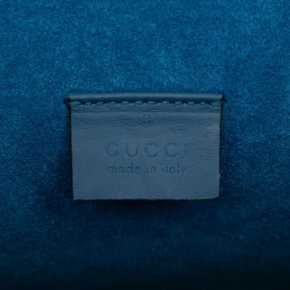 Gucci AB Gucci Brown Beige Coated Canvas Fabric Small GG Supreme Blooms Dionysus Shoulder Bag Italy