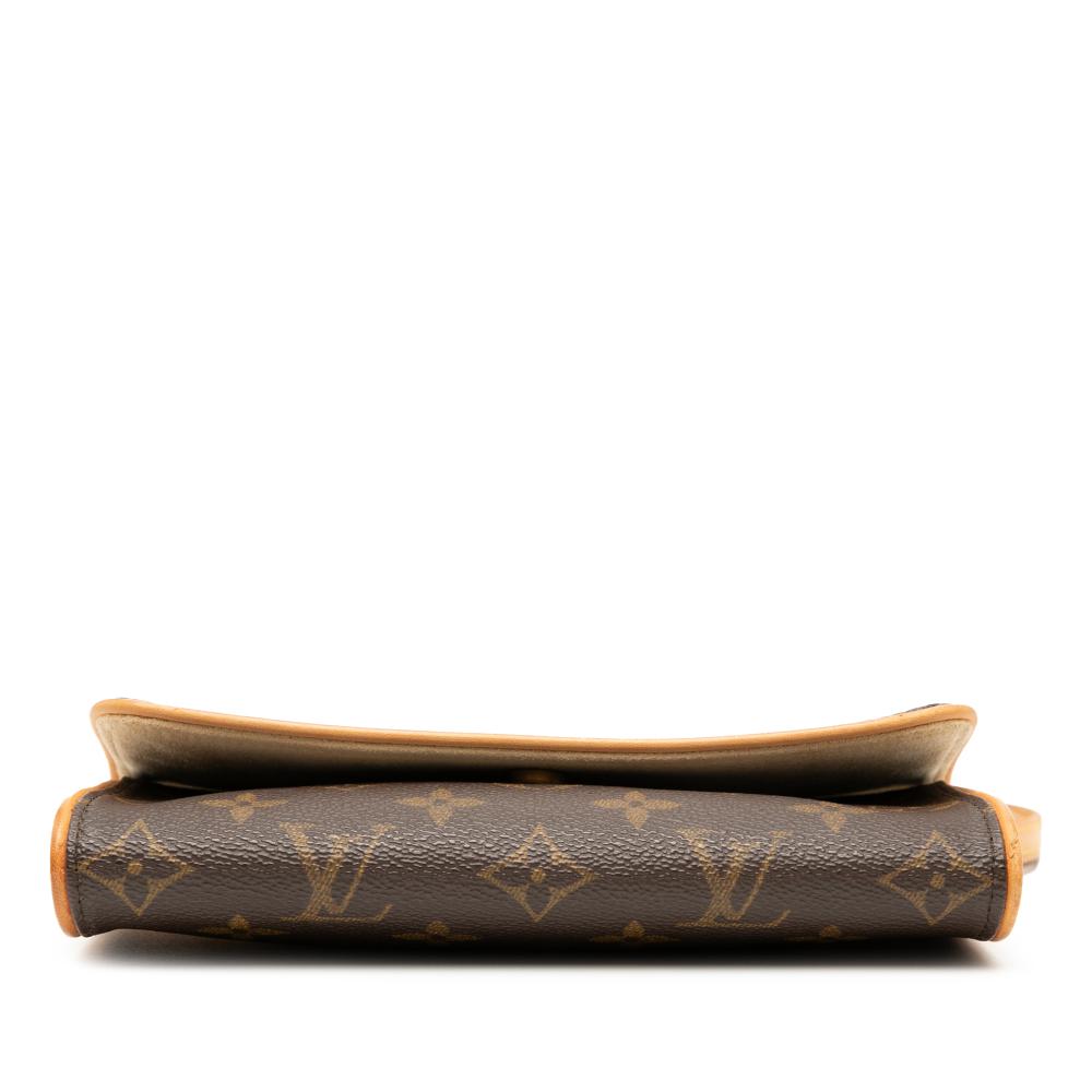 Louis Vuitton B Louis Vuitton Brown Monogram Canvas Fabric Monogram Pochette Twin PM Spain