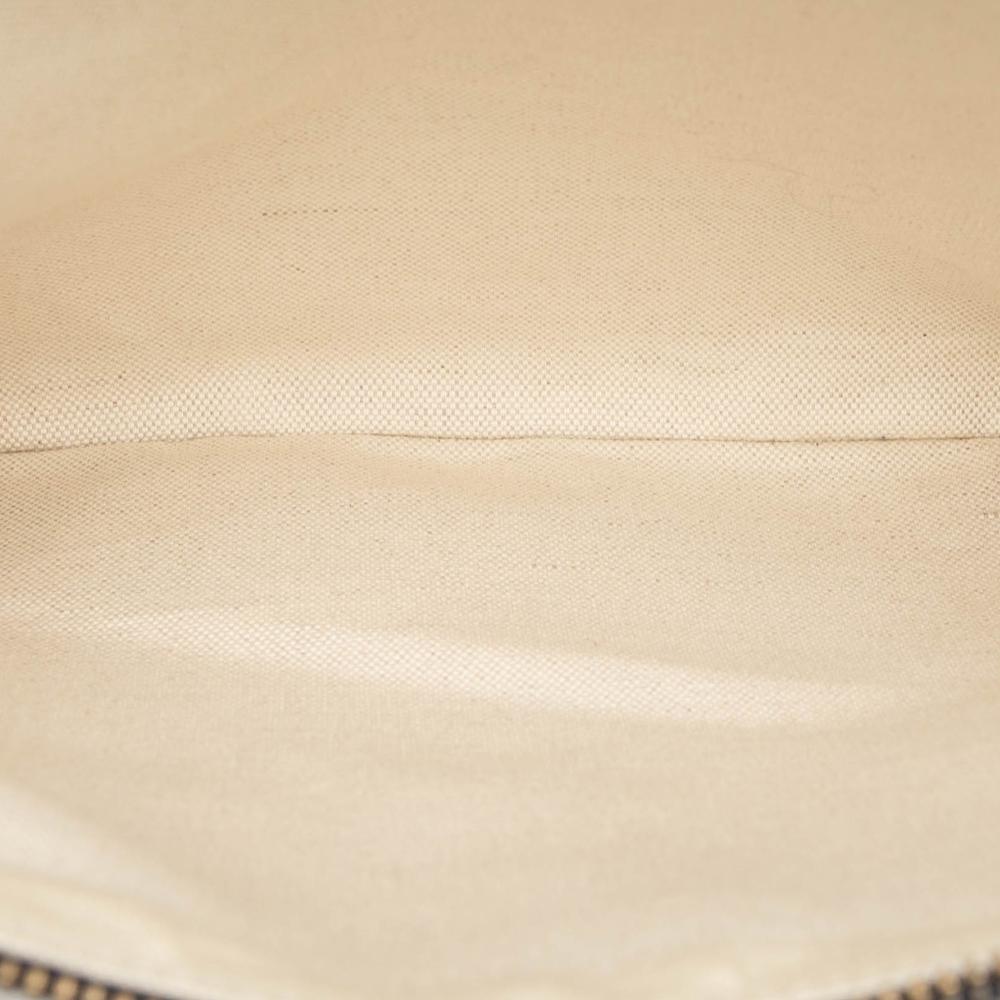 Christian Dior AB Dior Blue Navy Canvas Fabric Oblique Clutch Italy