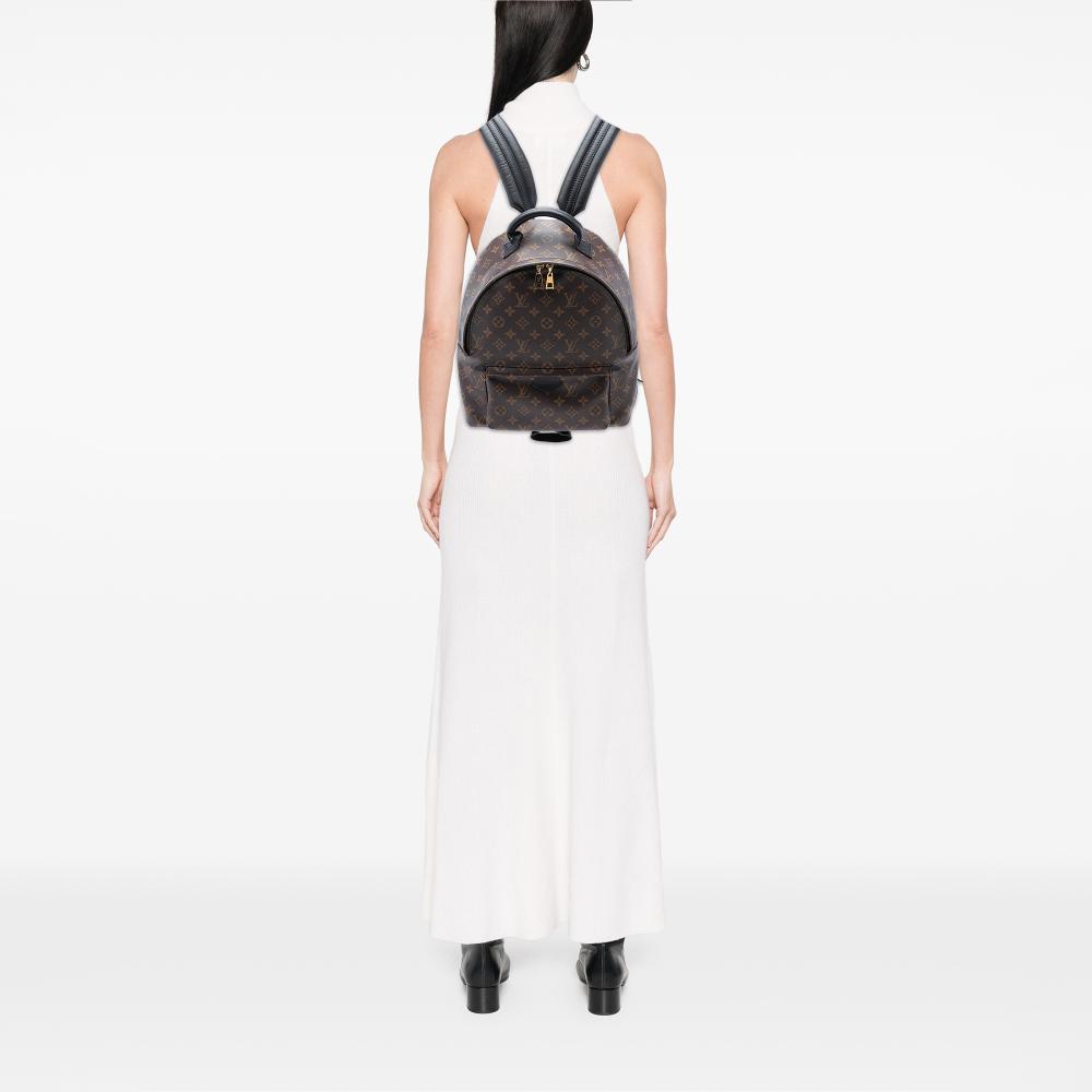 Louis Vuitton B Louis Vuitton Brown Monogram Canvas Fabric Monogram Palm Springs MM France