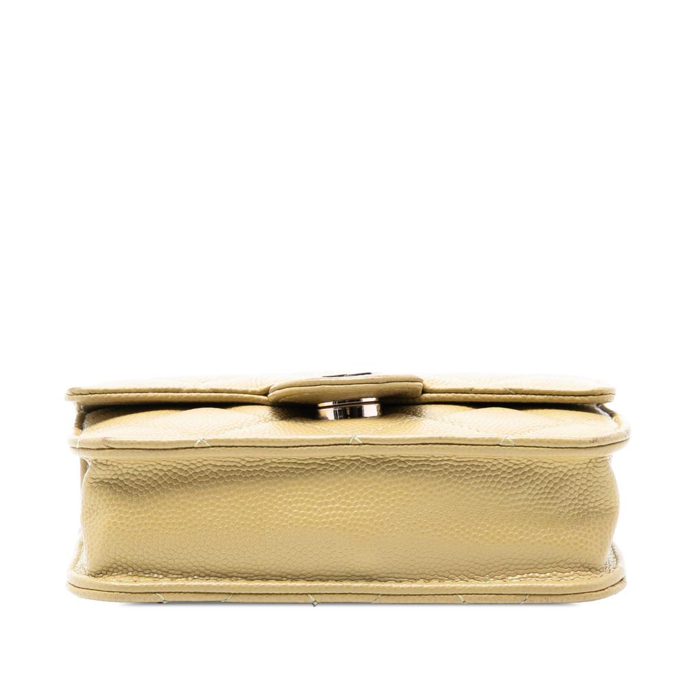 Chanel B Chanel Green Olive Green Caviar Leather Leather Classic Caviar Chain Belt Bag Italy