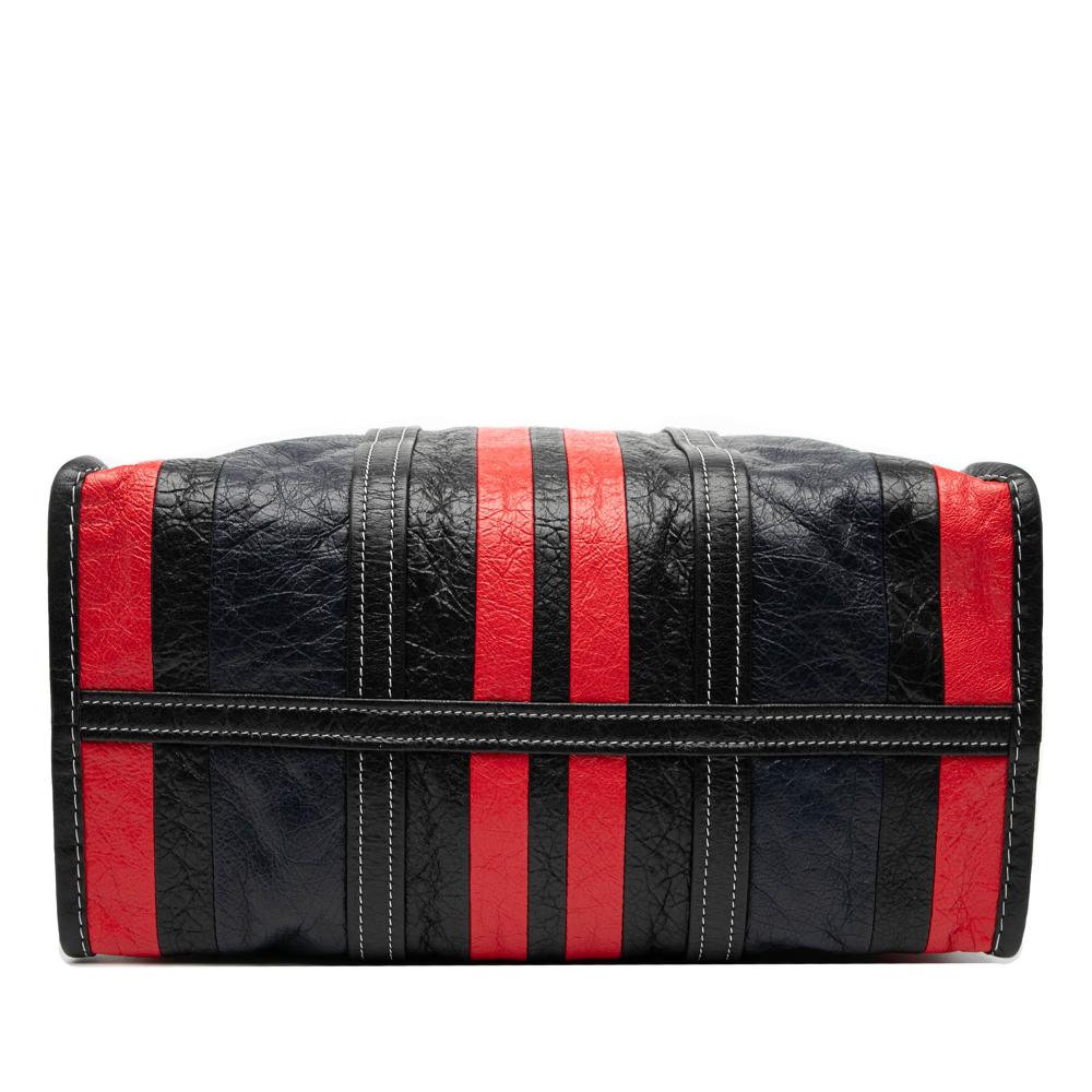 Balenciaga AB Balenciaga Black Lambskin Leather Leather M Lambskin Bazar Shopper Satchel Italy