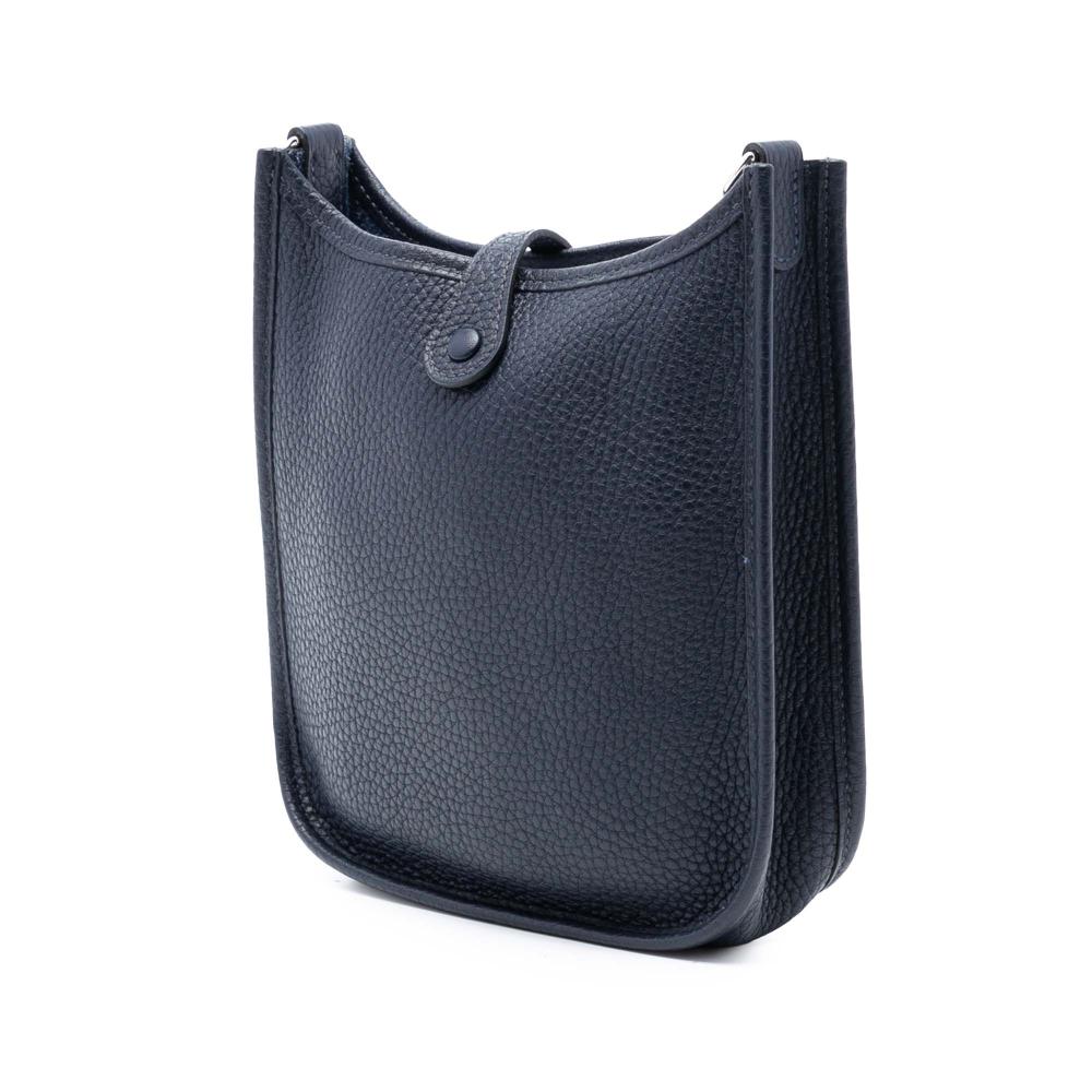 Hermès AB Hermès Blue Navy Calf Leather Clemence Evelyne TPM France