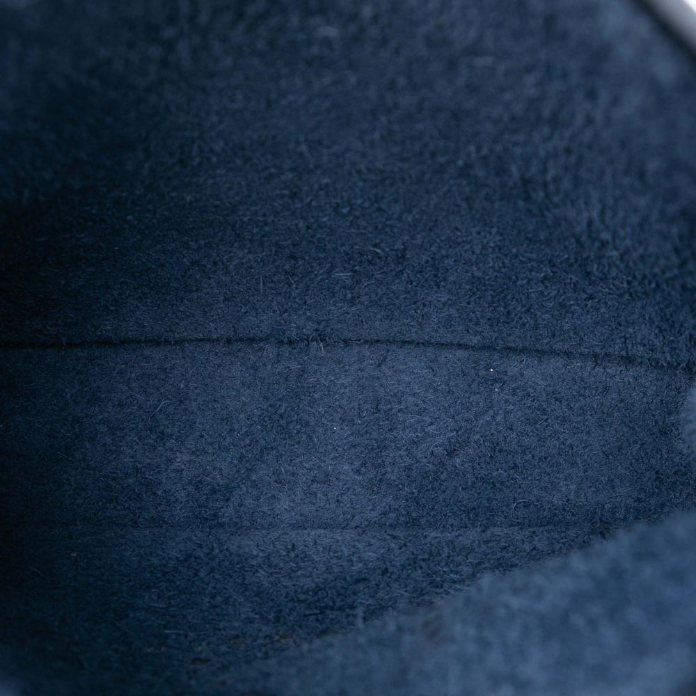 Hermès AB Hermès Blue Navy Calf Leather Clemence Evelyne TPM France