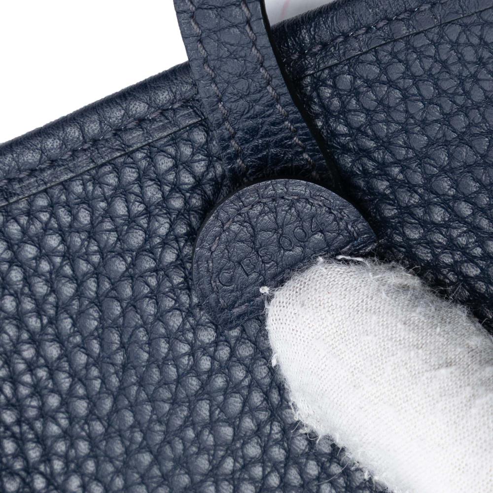 Hermès AB Hermès Blue Navy Calf Leather Clemence Evelyne TPM France